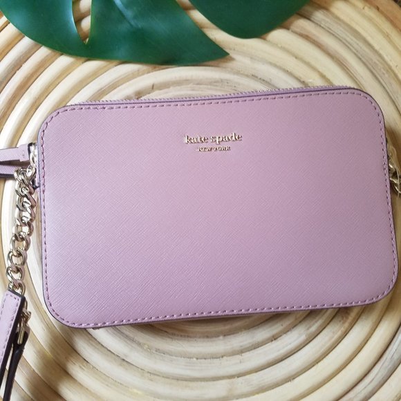 Kate Spade double zip Small Crossbody dusty peony - Picture 10 of 10